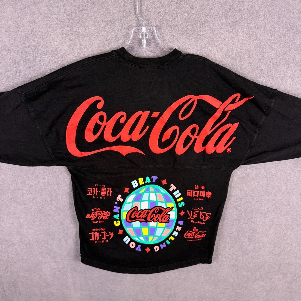 Coca-Cola Spirit Jersey XS Long Sleeve Black Coke Sweatshirt Clean Unisex